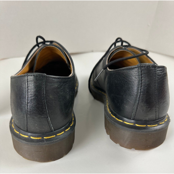 Dr. Martens Leather Round Toe Lace Up Oxford Dress Shoes Black 1A89 Men's Size 9 - Picture 8 of 12